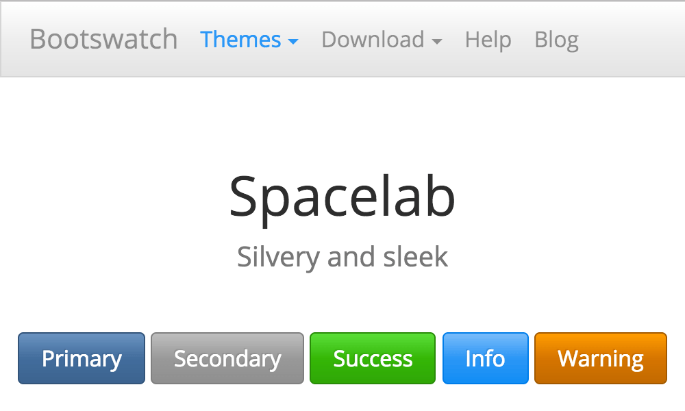 Spacelab theme's thumbnail