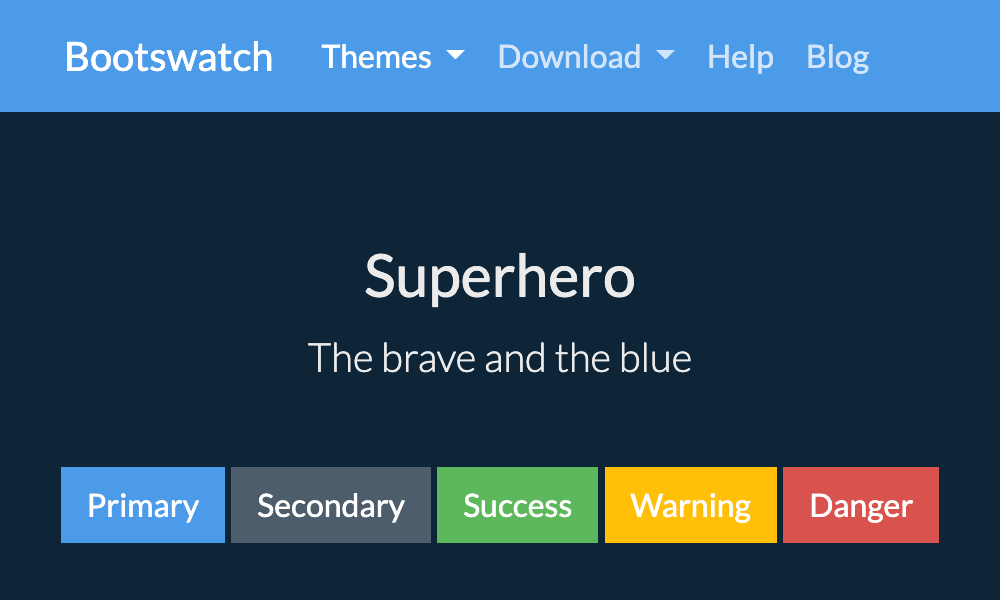 Superhero theme's thumbnail